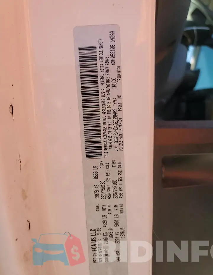 3C6TRVNG4GE128403 Photo# 13