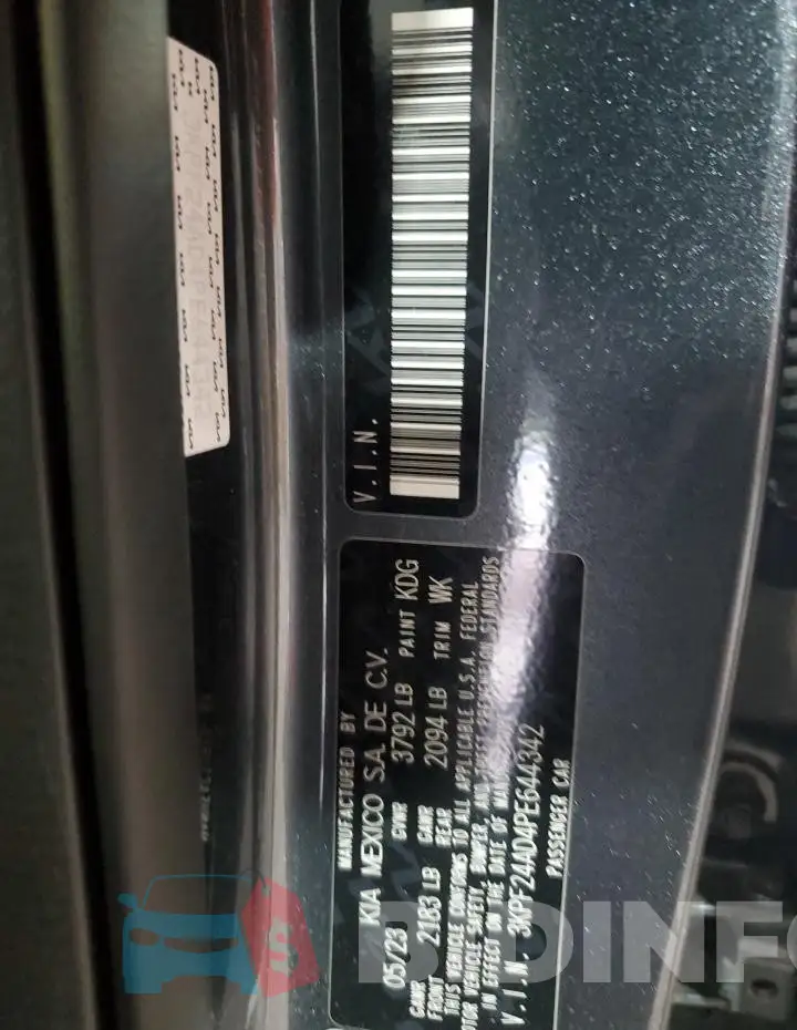 3KPF24AD4PE644342 Photo# 13