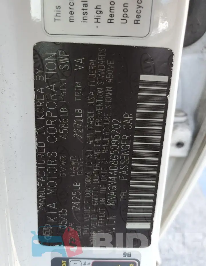 KNAGN4AD8G5095202 Photo# 12