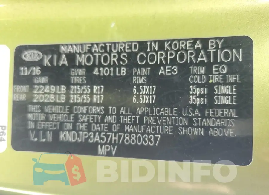 KNDJP3A57H7880337 Photo# 12