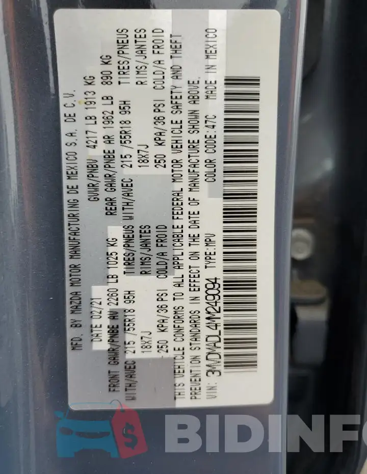 3MVDMADL4MM249094 Photo# 13