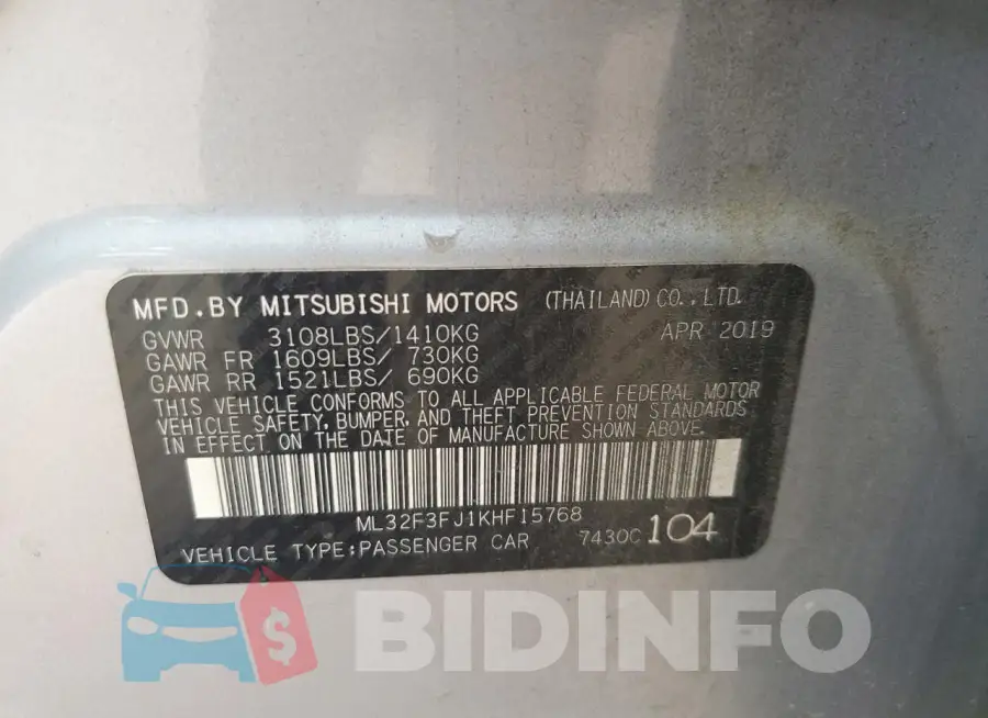 ML32F3FJ1KHF15768 Photo# 12