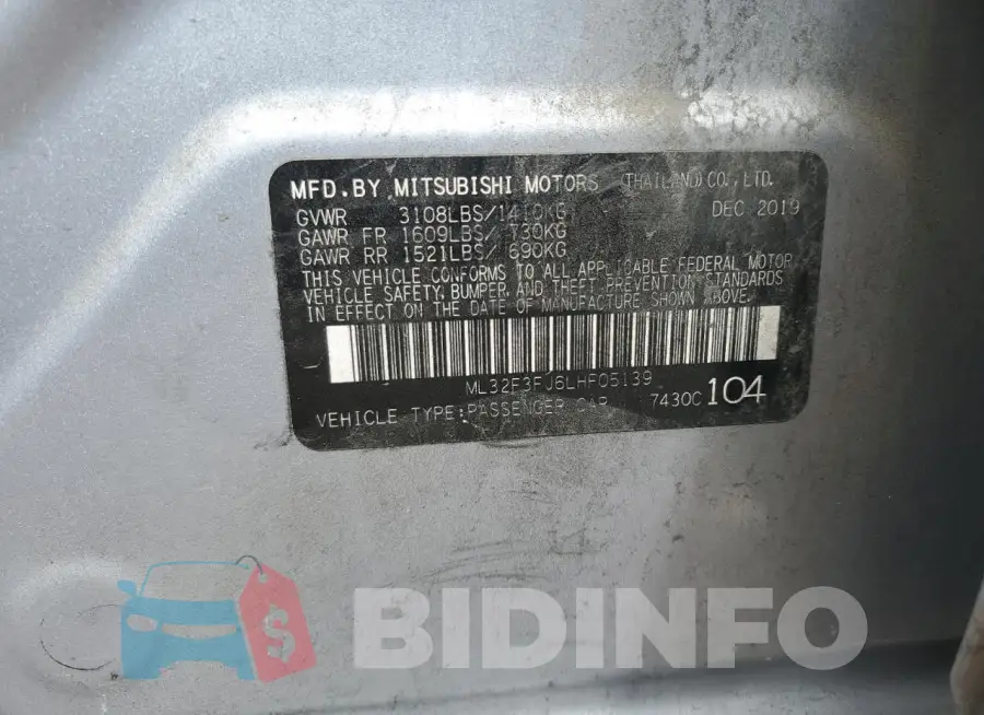 ML32F3FJ6LHF05139 Photo# 12