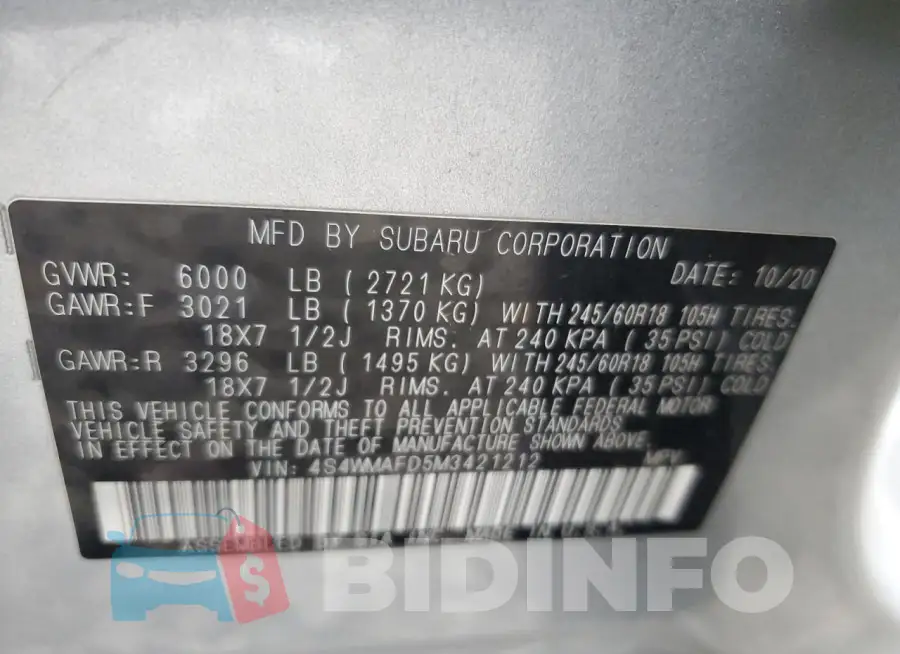 4S4WMAFD5M3421212 Photo# 12