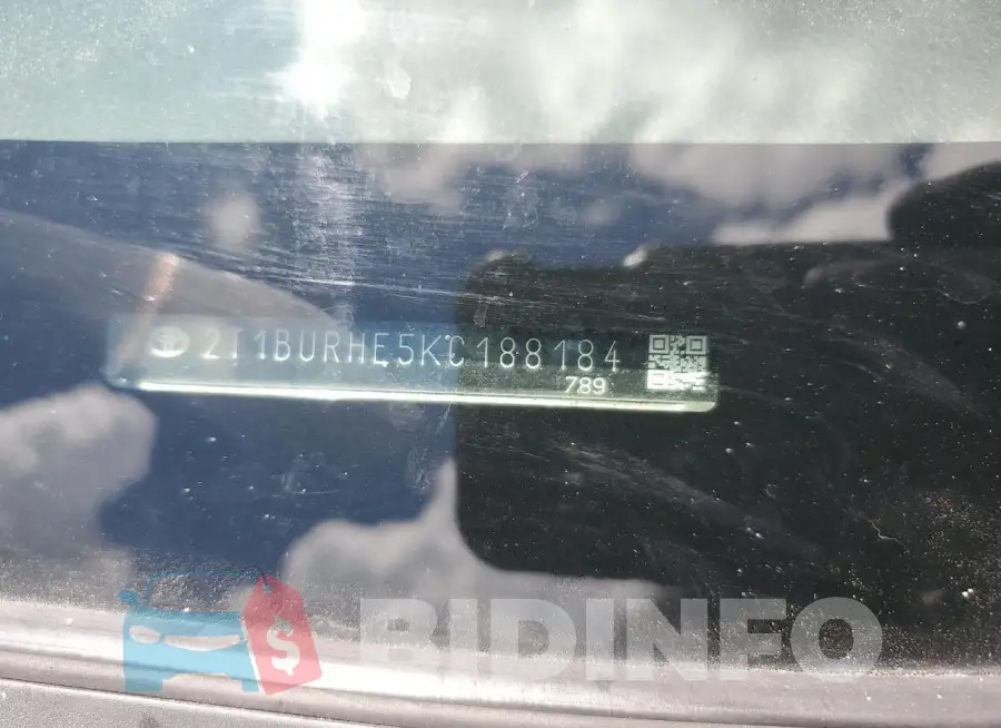 2T1BURHE5KC188184 Photo# 12