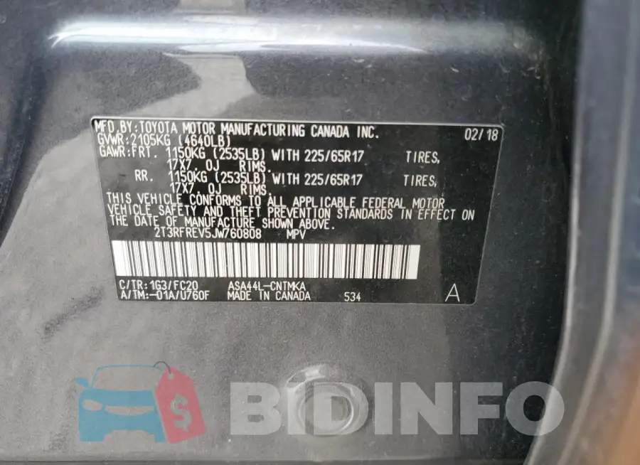2T3RFREV5JW760808 Photo# 13