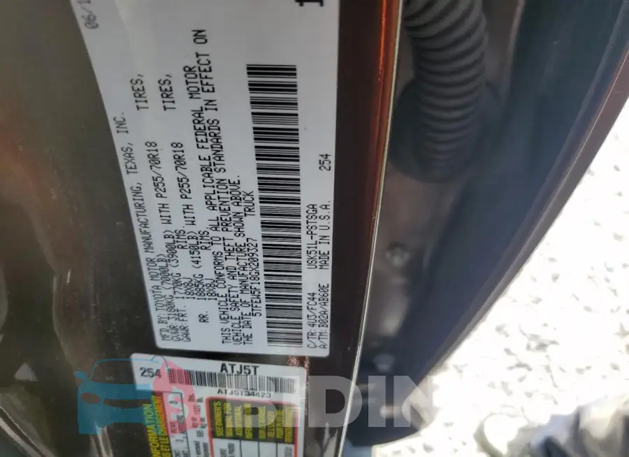 5TFEW5F18GX209327 Photo# 12