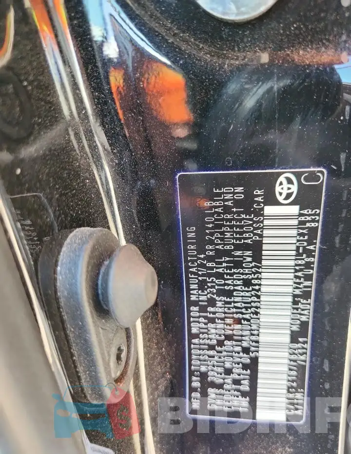 5YFB4MDE2SP248527 Photo# 12