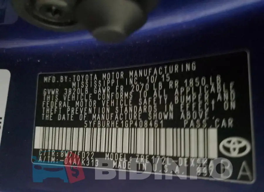 5YFBURHE1GP408461 Photo# 12