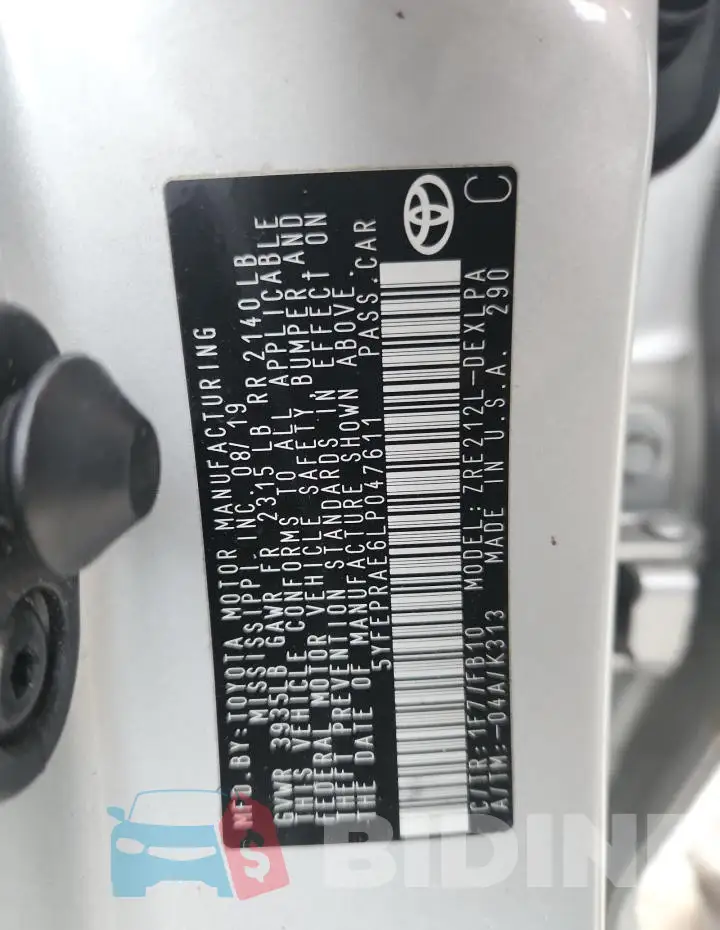 5YFEPRAE6LP047611 Photo# 12