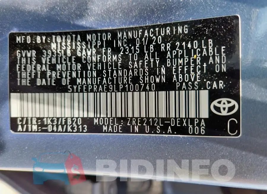 5YFEPRAE9LP100740 Photo# 12