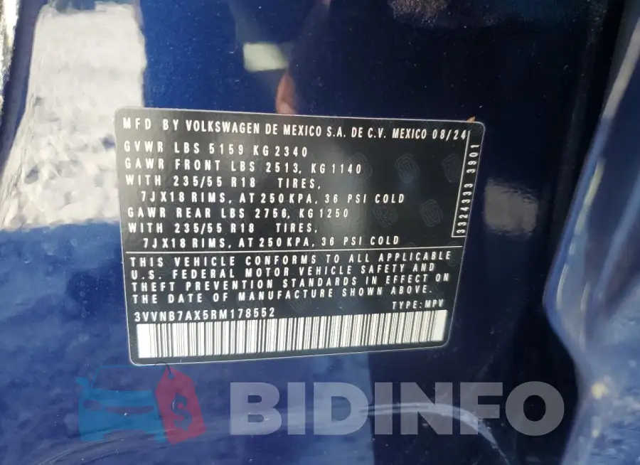 3VVNB7AX5RM178552 Photo# 13