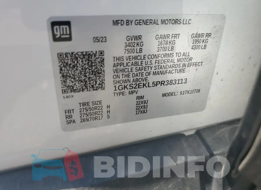 1GKS2EKL5PR383113 Photo# 13