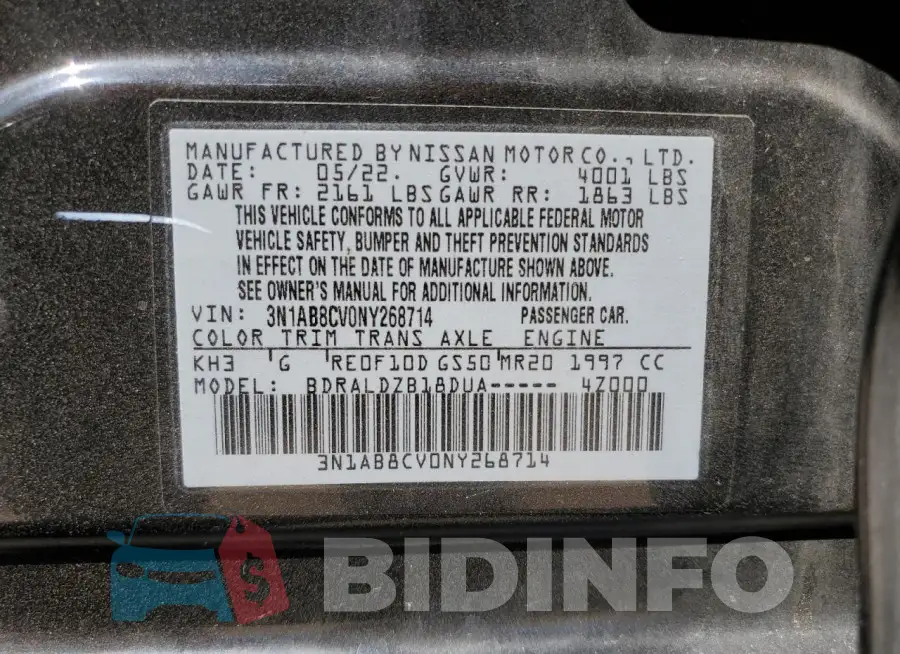 3N1AB8CV0NY268714 Photo# 12