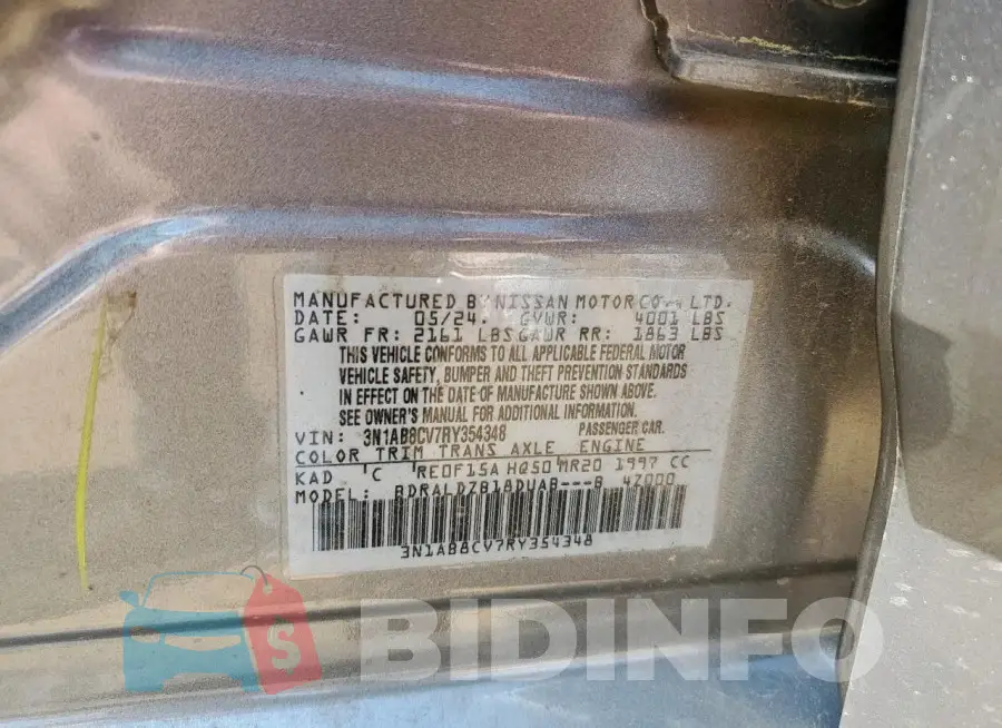 3N1AB8CV7RY354348 Photo# 13