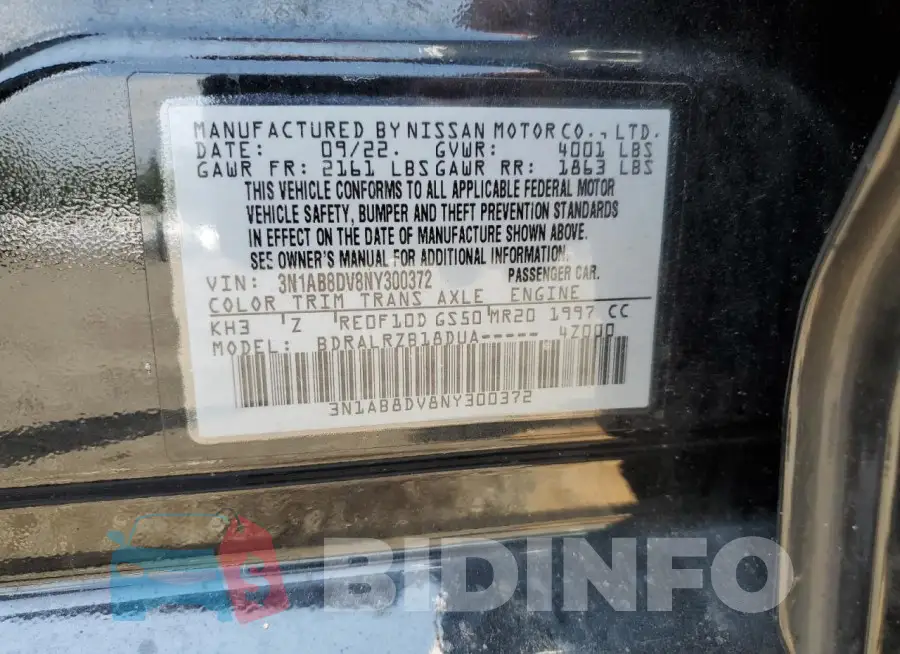 3N1AB8DV8NY300372 Photo# 12