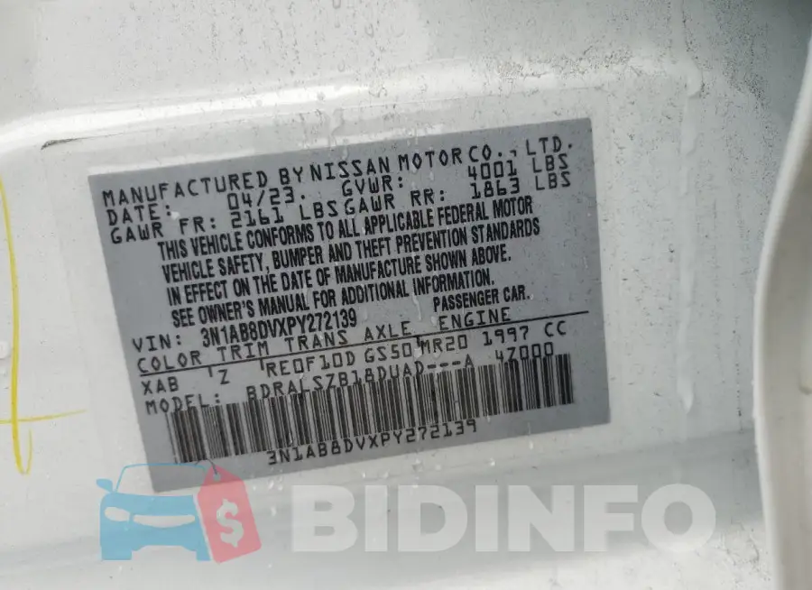 3N1AB8DVXPY272139 Photo# 12