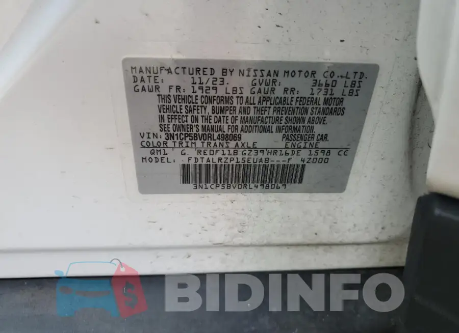 3N1CP5BV0RL498069 Photo# 14