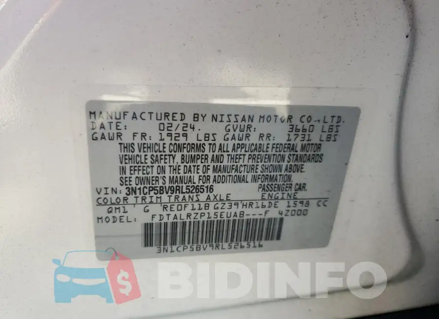 3N1CP5BV9RL526516 Photo# 14