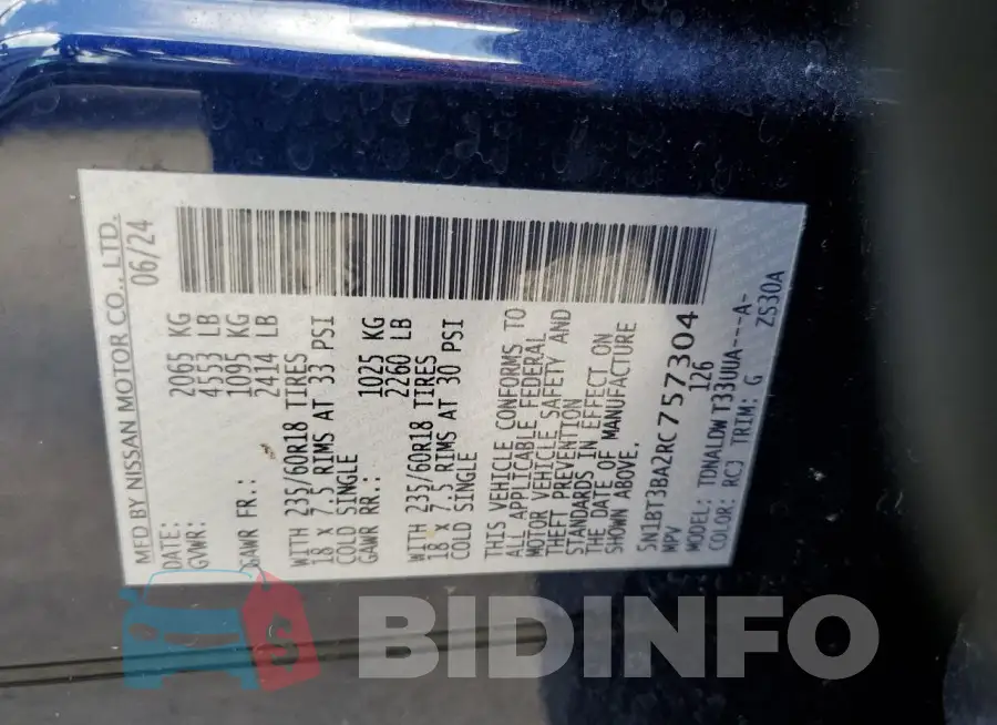 5N1BT3BA2RC757304 Photo# 13