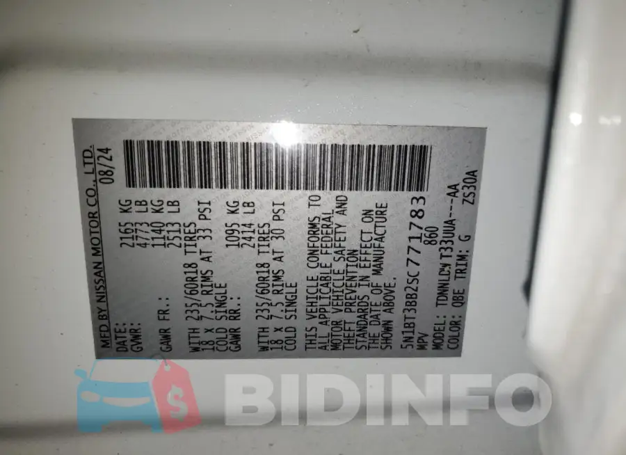 5N1BT3BB2SC771783 Photo# 14