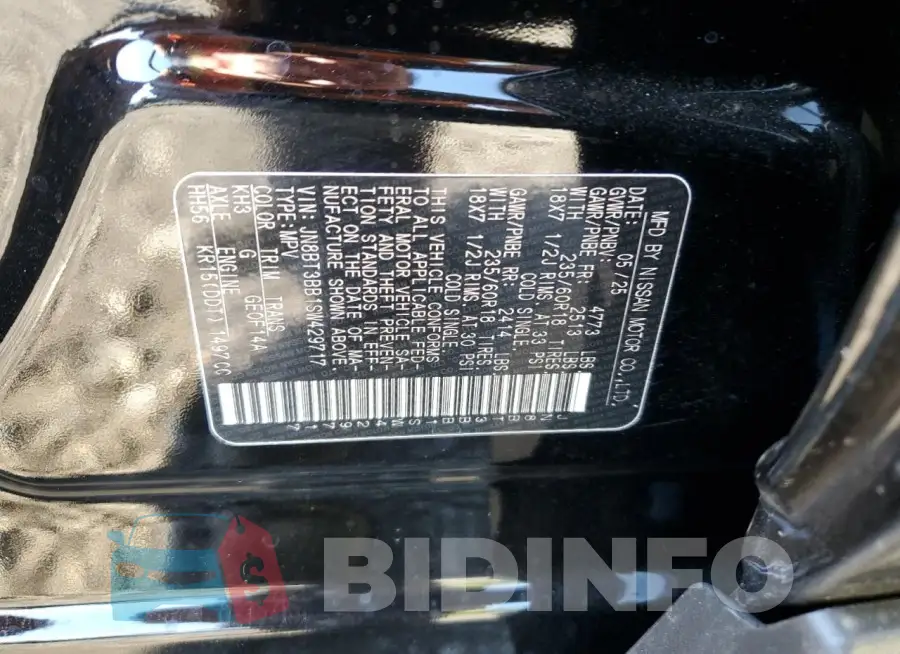 JN8BT3BB1SW429717 Photo# 13