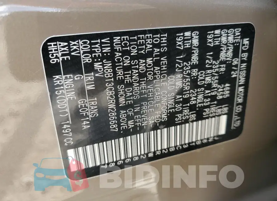 JN8BT3CB2RW286687 Photo# 13