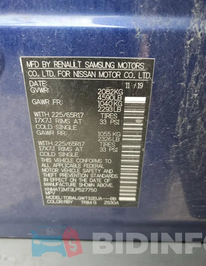 KNMAT2MT3LP527750 Photo# 13