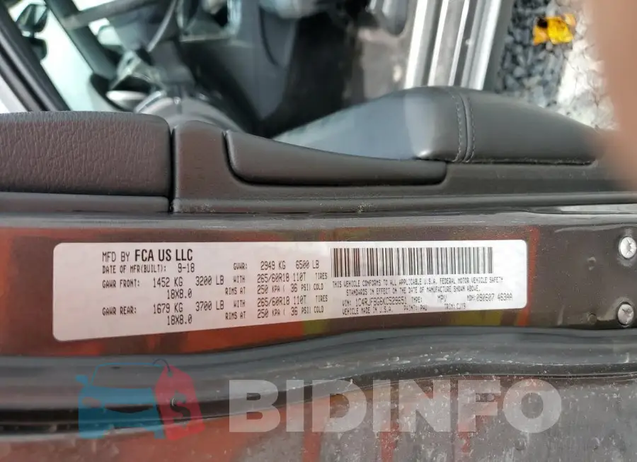 1C4RJFBG6KC529651 Photo# 13