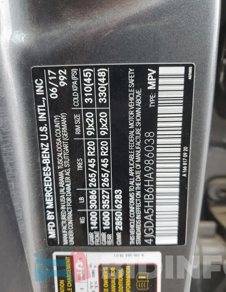 4JGDA5HB6HA986038 Photo# 13