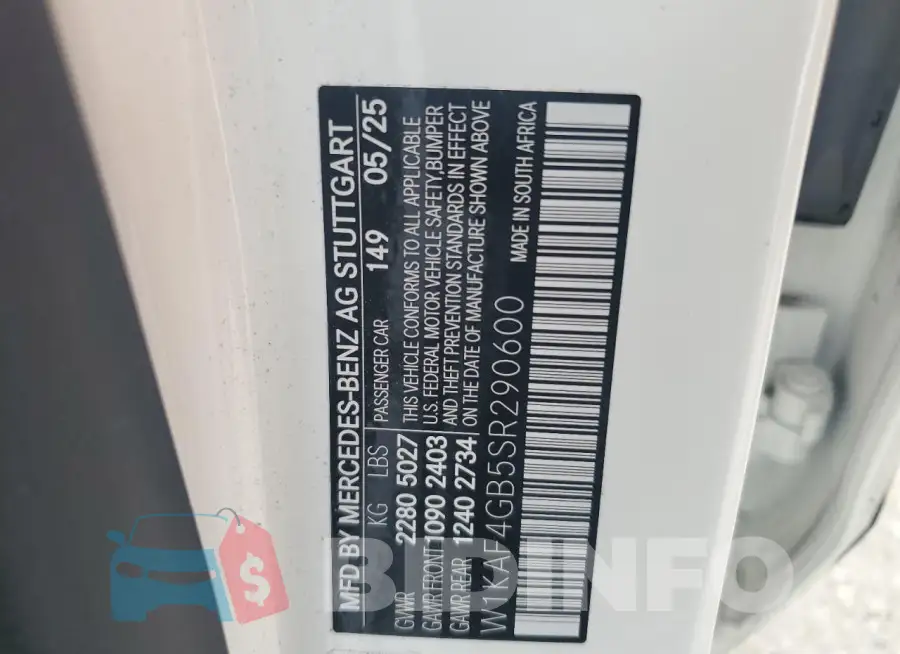 W1KAF4GB5SR290600 Photo# 12