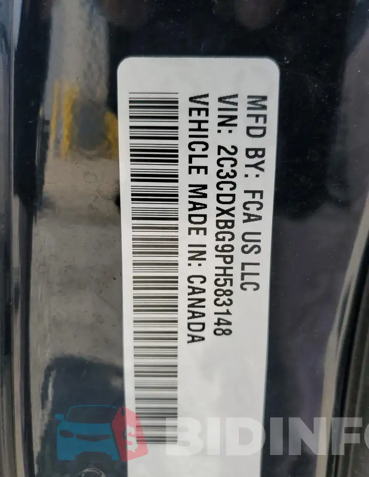 2C3CDXBG9PH583148 Photo# 12