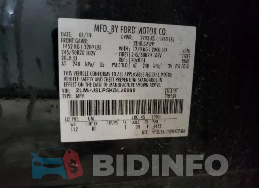 2LMPJ8LP5KBL26090 Photo# 13
