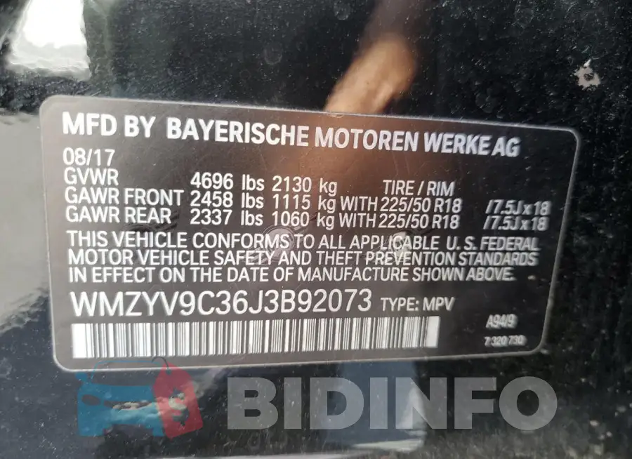 WMZYV9C36J3B92073 Photo# 12