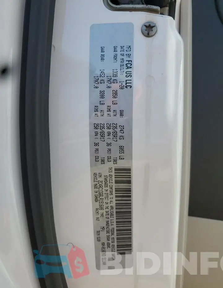 2C4RC1DG6LR151608 Photo# 13