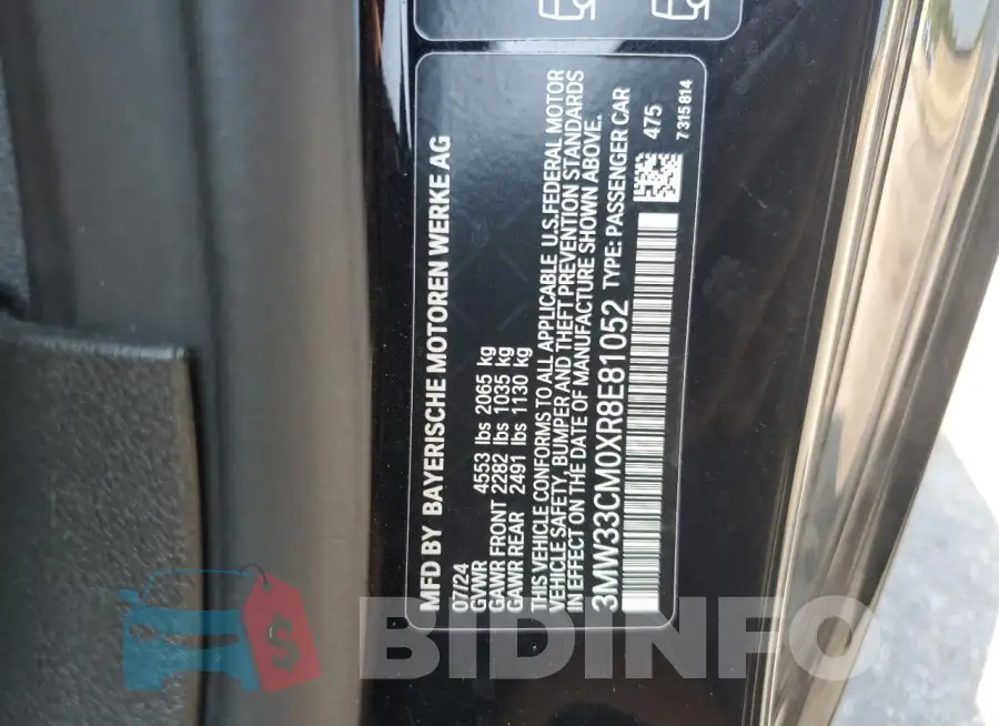 3MW33CM0XR8E81052 Photo# 13