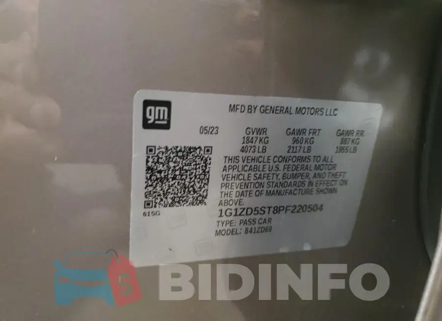 1G1ZD5ST8PF220504 Photo# 12