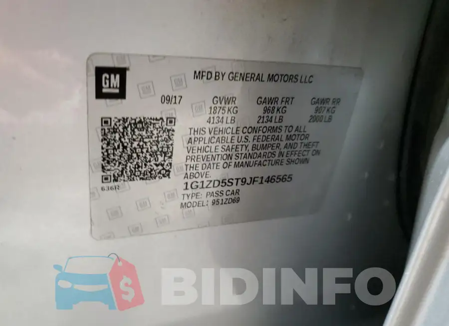 1G1ZD5ST9JF146565 Photo# 13
