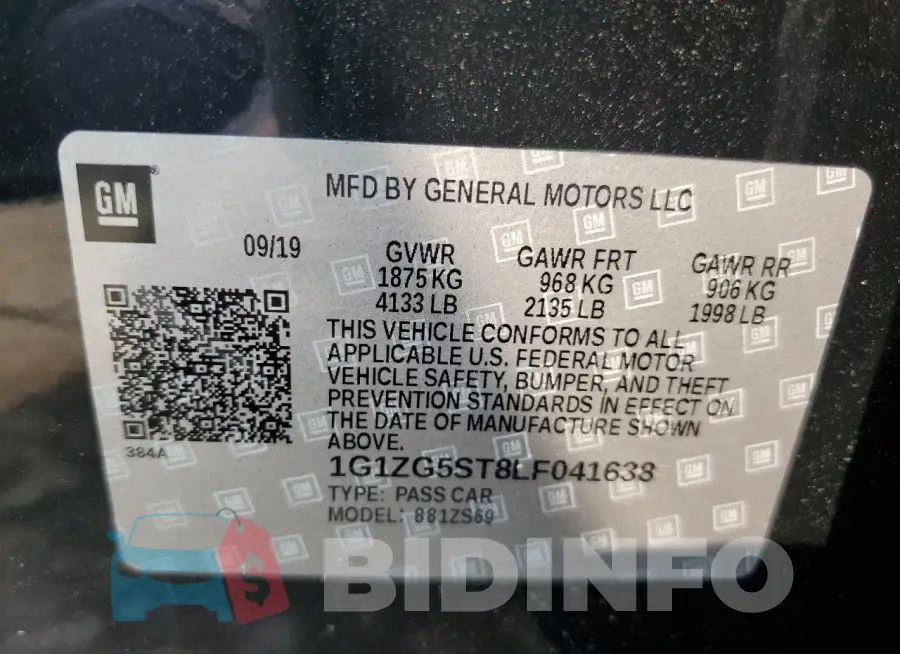 1G1ZG5ST8LF041638 Photo# 12