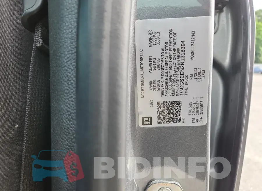 1GCGSCEN2N1318394 Photo# 12