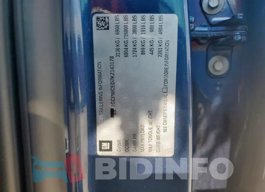 1GCPWCED7KZ143178 Photo# 12
