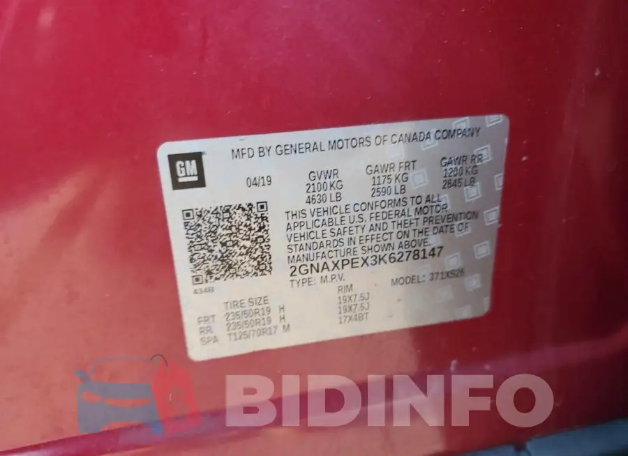 2GNAXPEX3K6278147 Photo# 13