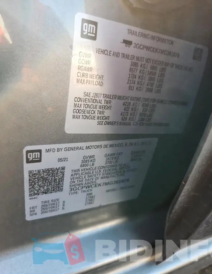 3GCPWCEK7MG361879 Photo# 12