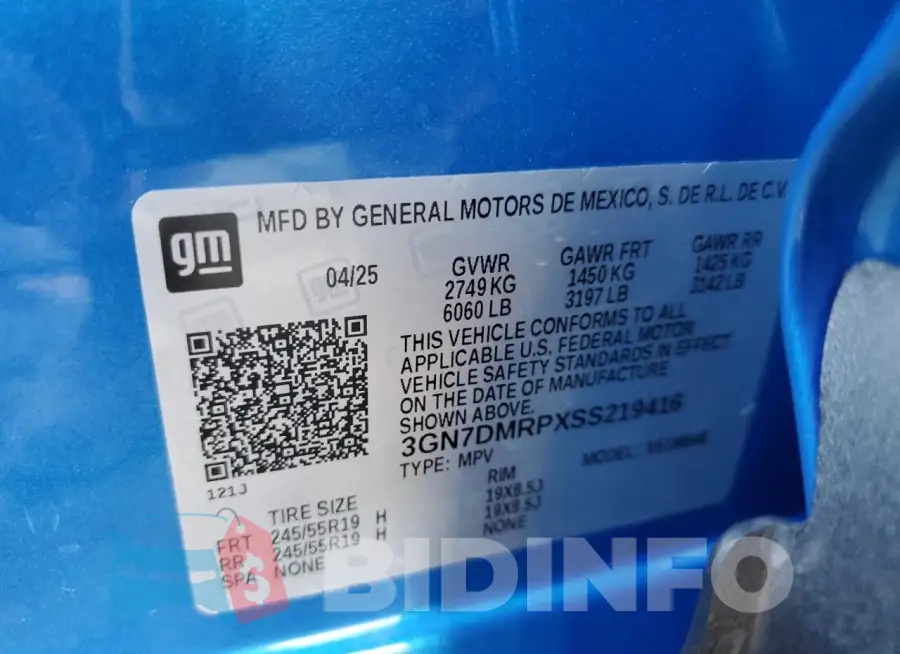 3GN7DMRPXSS219416 Photo# 13
