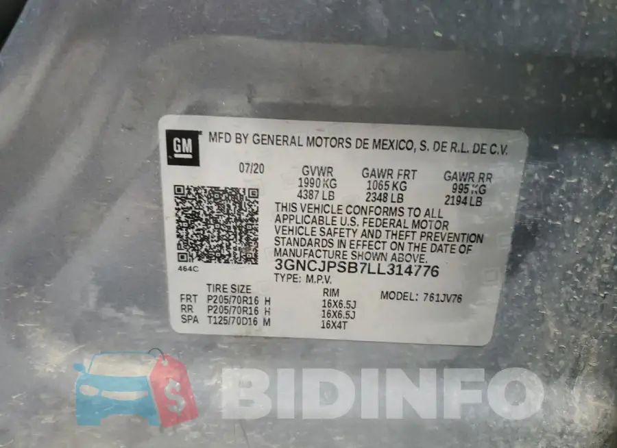 3GNCJPSB7LL314776 Photo# 13