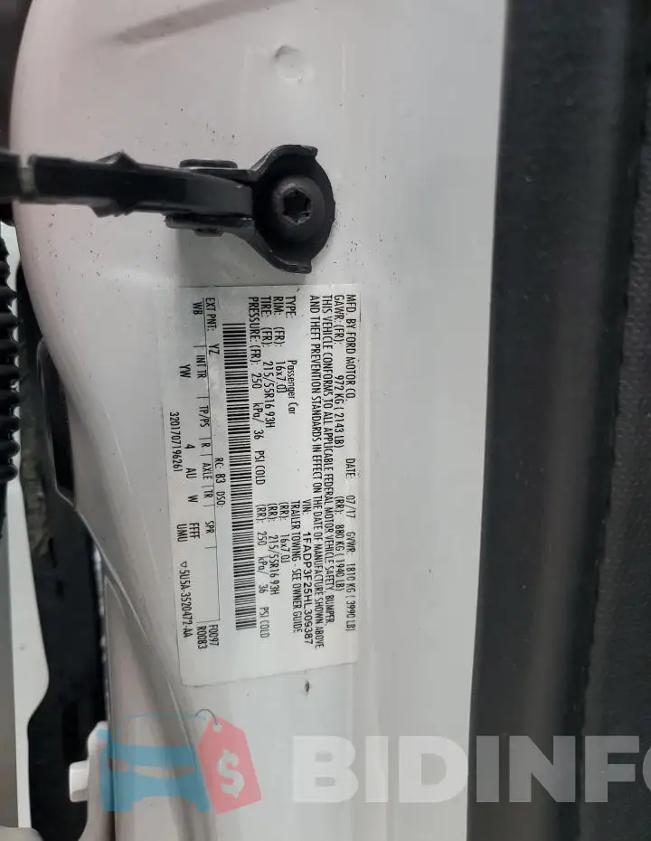 1FADP3F25HL309387 Photo# 12