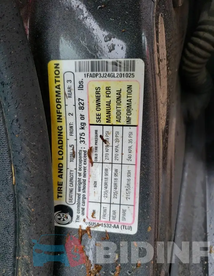 1FADP3J24GL201025 Photo# 12