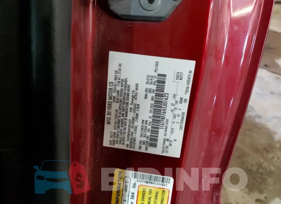 1FATP8FF6H5301623 Photo# 12