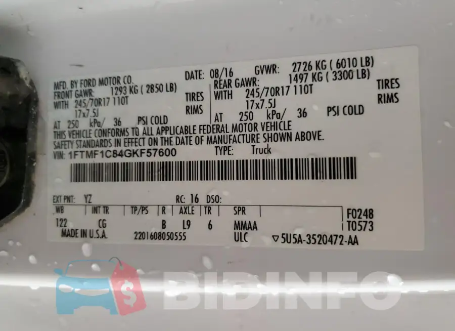 1FTMF1C84GKF57600 Photo# 12