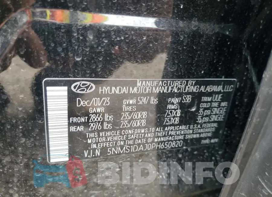 5NMS1DAJ0PH650820 Photo# 13